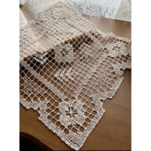 【手工蕾絲方形桌墊 】：圖片 5