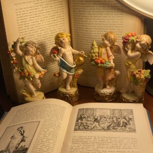 【絕版品義大利Fontanini 四季祝福小天使 】