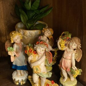 【絕版品義大利Fontanini 四季祝福天使 】