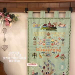 【 荷蘭老件手工十字繡布旗】