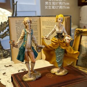 【義大利原版 Depose 維多利亞古典情侶雕像】