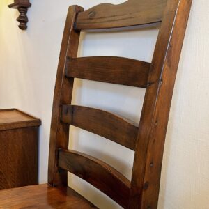 【歐式鄉村老松木手繪磁磚餐椅 】：圖片 3