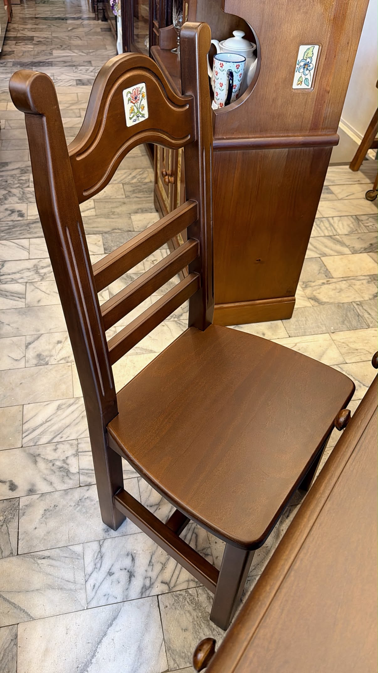 【絕版收藏品經典西班牙手繪磁磚餐椅 】:圖片 11