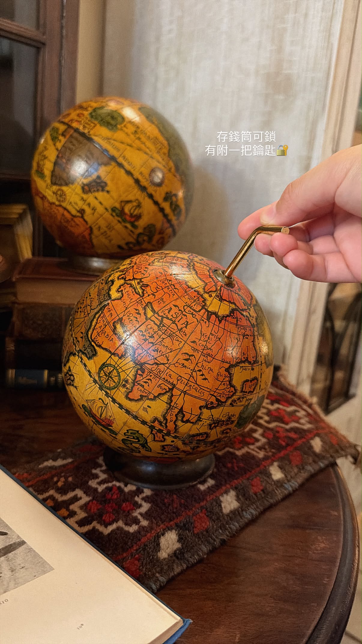 【義大利大航海時代復古地球儀/存錢筒 】:圖片 14